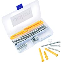 60 piezas M6 Perno tirafondos de cabeza hexagonal de acero inoxidable- tornillos de entrenador con arandela plana - 6 mm…